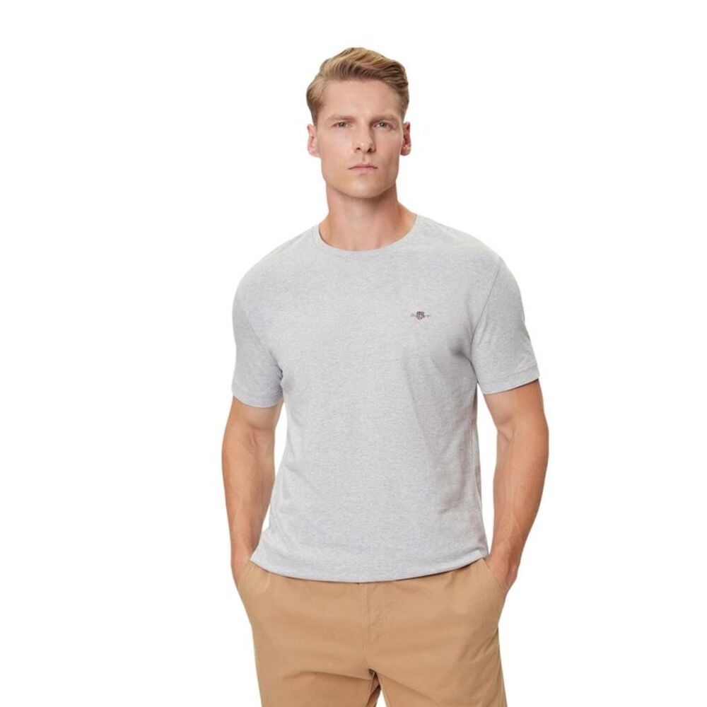 Gant Gray Cotton Men's T-Shirt